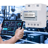 Medidor de Energía Inteligente Eastron SDM320C de Riel DIN Monofásico de 100A, Conexión Directa, Clase 0.5S, Modbus RS485 para Sistema AMR