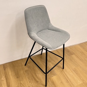 Taburetes de Bar de cocina de restaurante con respaldo curvo de patas altas de lujo moderno para sillas altas comerciales para taburetes de mostrador usados de Bar - Product Image 4