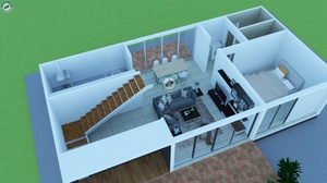 Villa Less Is More <span class=keywords><strong>de</strong></span> 125 m², maison moderne à deux étages, 4 chambres, maison minimaliste en noir et blanc en <span class=keywords><strong>France</strong></span> - Product Image 4