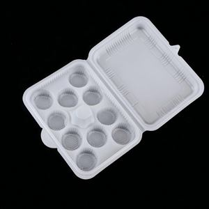 Bandeja de 10 compartimentos para Xiaolongbao con tapa, tipo concha, para llevar, contenedor desechable de PP para Shaomai, dumplings al vapor y dim sum - Product Image 1
