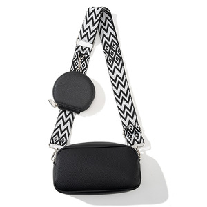 New Women's PU Leather Crossbody Bag Wide Strap Small Square <b>Camera</b> Bag with Coin Purse Casual Shoulder Handbag Wholesale - Product Image 4