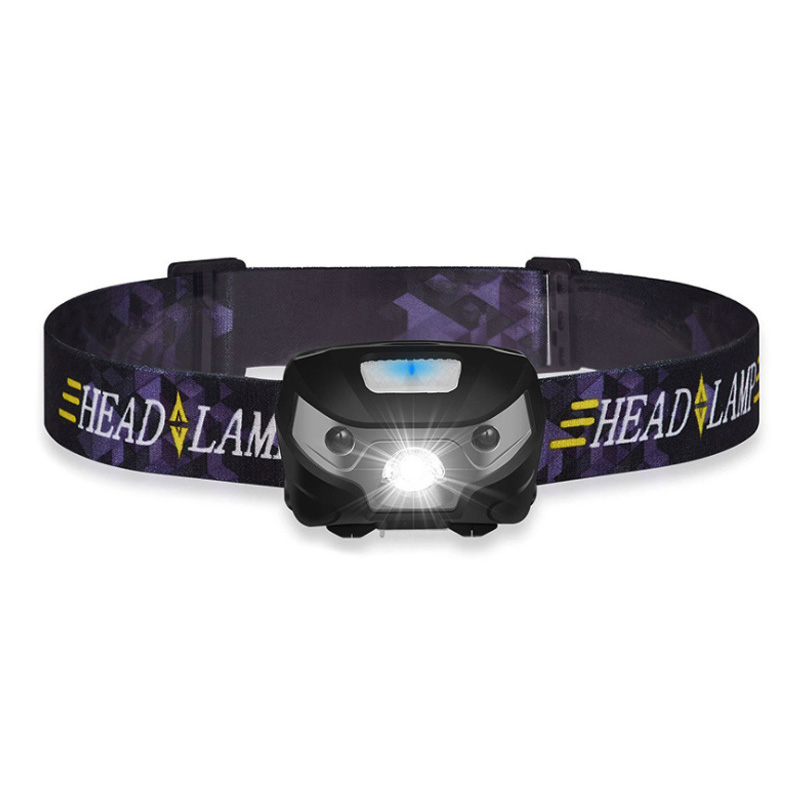 Фонарь налобный светодиодный с датчиком движения и зарядкой от USB, 6000 лм