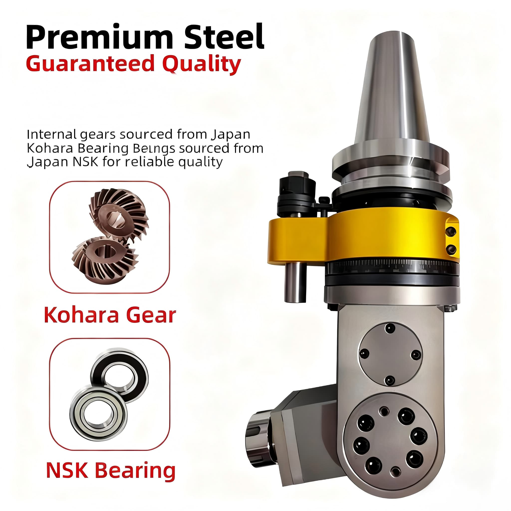 right angle milling head