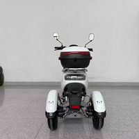 Scooter de mobilité pour cyclomoteur électrique 2000W 1000W 72V 35Ah Cruiser Raincover Roof Pizza Food Delivery Adults Close Type Motorcycle