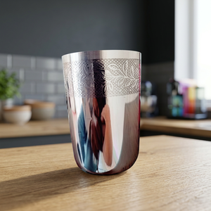 Verre en acier inoxydable, design moderne, motif uni, passe au lave-vaisselle, cadeau unisexe, vaisselle pour boissons chaudes - Product Image 2