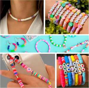 5000ชุดเครื่องประดับ DIY 20สีชุดลูกปัดดินชุดทำสร้อยข้อมือมิตรภาพสร้อยคอทำเครื่องประดับ - Product Image 5
