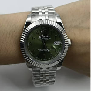 Montre simple à chiffres arabes pour hommes et femmes, fonction calendrier, NH35, montres mécaniques automatiques SEILOCE - Product Image 5