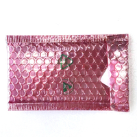 Sac d'expédition d'emballage à bulles rose en poly protecteur pour écouteurs téléphones portables projecteurs montres intelligentes