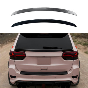 Jeep Rear Trunk Spoiler Wing Piano Black Carbon Fiber Texture ABS Material For Cherokee SRT Grand Cherokee 2012-2021 - Product Image 1