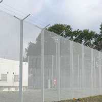 Haute sécurité 358 clôture Anti-escalade rigide maille dense faible entretien extérieur PVC cadre métallique pression Nature treillis panneaux de clôture