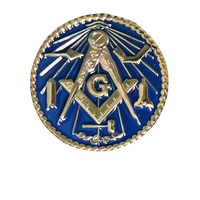 Épingles de revers maçonniques exquises |   Badge de Franc-Maçonnerie en Alliage de Zinc de 2,6 cm BLM19 - Accessoires pour Hommes pour Tenues Professionnelles et Formelles