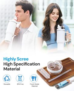 Adaptador para Vasos Stanley a Cartuchos de Sabor Cirkul LifeSip, Compatible con Vasos Stanley Quencher H2.0 FlowState de 40oz y 64oz - Product Image 3