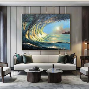 <span class=keywords><strong>Darling</strong></span> DRZ94Personnaliser Moderne Abstrait Paysage Toile Peintures Mur Art À La Main 3D Peinture À L'huile sur Toile Oeuvres pour Hôtel - Product Image 6