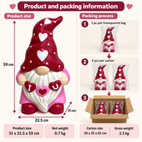 Sculpture Nisse Lumineuse à Lumière Chaude pour Réception de Mariage, Accent Décoratif, Achat pour Réseaux de Magasins, Distributeur Grossiste, Fournisseur de Collections