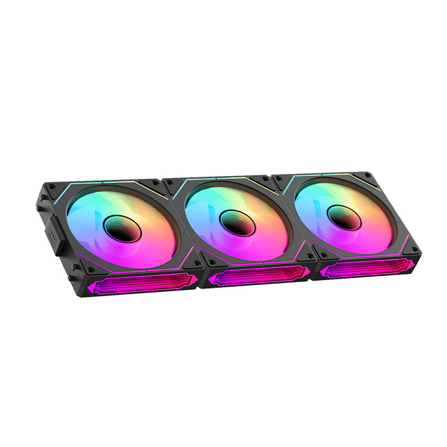 TEUCER DL-1 12cm Cooling Computer Case Fan Temperature Control Three-Sided Infinite Mirror ARGB Lighting Fluid Bearing 1600 RPM