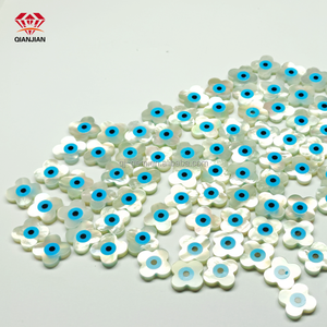 6*6*2 8*8*2 10*10*2 12*12*2mm Qianjian venta al por mayor personalizado ojo mariposa forma ágata piedra trébol <span class=keywords><strong>de</strong></span> cuatro <span class=keywords><strong>hojas</strong></span> para la fabricación <span class=keywords><strong>de</strong></span> joyas - Product Image 4