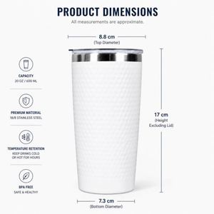 Custom logo 20oz Father Leak-proof Cover Travel Coffee Mug Gift Stainless Steel Vacuum Insulated 20 oz Golf Ball Tumbler - Product Image 2