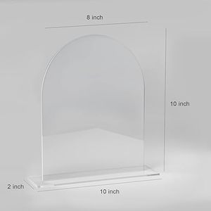 <strong>Clear</strong> Acrylic Wedding Arch <strong>Table</strong> Sign With Holders Organizer For Weddings - Product Image 1