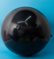 Ballon géant gonflable en latex noir de 36 pouces rempli d'hélium pour les fêtes de remise de diplômes, la rentrée scolaire, les mariages, les anniversaires, certifié EN71 pour adultes