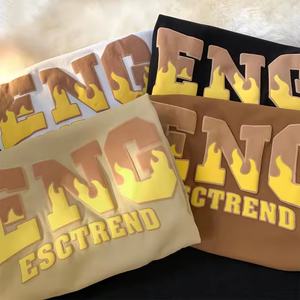 ผู้ผลิต OEM ขายส่งเสื้อยืดผู้ชายผ้าฝ้าย สตรีทแวร์ พิมพ์ลายนูน 3 มิติ แบบกำหนดเอง เสื้อยืดทรงโอเวอร์ไซส์ทรงบ็อกซี่สำหรับผู้ชาย - Product Image 3