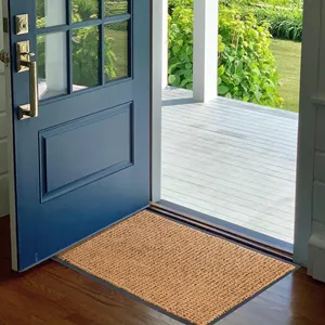 Tapete de porta interior durável tapetes de porta da entrada para raspador de sapato