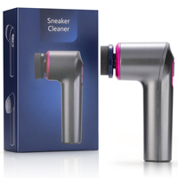 Brosse de nettoyage de chaussures électrique 3-en-1, 1200 mAh, rechargeable, sans fil, polisseuse de chaussures portable, kit de nettoyage de baskets pour la maison et les voyages