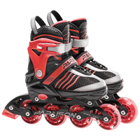 Patins à roulettes en ligne pour garçons, filles et adultes - Chaussures de sport d'extérieur avec roues en PU et roulements ABEC-7