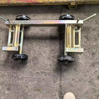 Chariot de positionnement de roues de remorque, cric de levage de pneus, chariot à 4 roues en acier, pneumatique et manuel, pour atelier, garage, voiture, fourgonnette