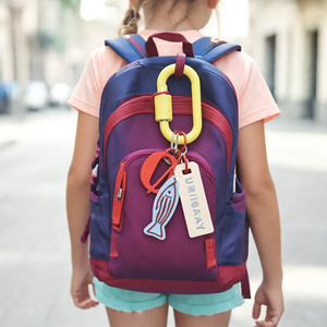Sangle de poignet en nylon YYX, corde avec grande boucle, anti-perte, porte-clés tressé, pendentif coloré pour sac - Product Image 6