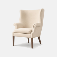 Chaises élégantes et modernes de luxe, confortables, avec pieds en bois, dossier en forme d'aile de chameau, pour la maison familiale, la villa, l'aménagement intérieur