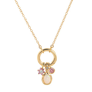 HongTong B2-345 Lincy, Collar de Cadena con Colgante de Latón y Circonita, Diseño Exquisito, 12 Meses, Color Plateado, Unisex, Regalo - Product Image 6