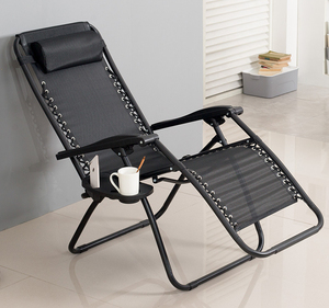 Réglable pliable en plein air intérieur loisirs inclinable relax pliant plage maille salon inclinable zéro gravité chaise - Product Image 1