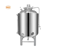 Réservoir pasteurisateur de lait 500L réservoir de mélange de chauffage/refroidissement avec agitateur de cadre/ancre
