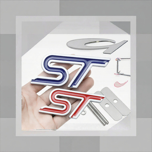 Autocollants 3D en métal de luxe pour calandre de voiture, emblèmes de logo ST, autocollants de carrosserie 1. Épaisseur Mil, garantie de 2 ans, usage unique pour Focus 2 MK2 - Product Image 3