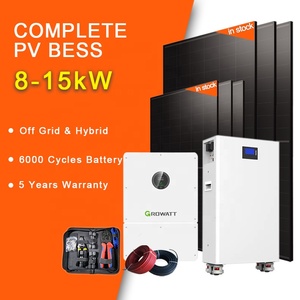 Kit Completo de Sistemas Solares Monocristalinos SOLAR MASTER <span class=keywords><strong>Growatt</strong></span> SPE12000ES de <span class=keywords><strong>10</strong></span> <span class=keywords><strong>kW</strong></span> MPPT con Batería de Iones de Litio, Energía Solar Híbrida Fuera de la Red - Product Image 1
