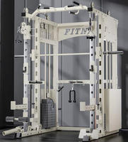 Machine Smith multifonctionnelle économique pour usage domestique avec entraînement pectoral et des jambes, équipement de gym en acier inoxydable
