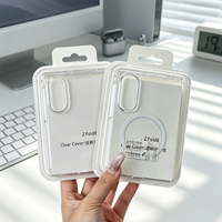 Coque de téléphone transparente JOYPORODO pour iPhone Duo avec anneau magnétique ou dos uni, deux spécifications, coque transparente, vente en gros