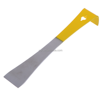 Racloir d'apiculture multifonctionnel en forme de J Honey Keeper, outil de ruche demi-jaune plat en acier inoxydable, coupe-miel pour désoperculation