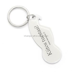 Porte-clés jeton de chariot de courses personnalisé avec logo par sublimation, impression offset et époxy - Product Image 5