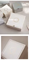 Logo personnalisé en bois brossé perle boîte au trésor boîte d'emballage de bijoux collier bague boucle d'oreille boîte à bijoux