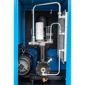 Compresor de aire de tornillo giratorio Total HPDMC, 15 HP, 57cfm-80 galones, completamente empaquetado/secador y tanque ASME, 208-230v/60Hz/3 fases