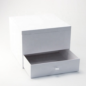 Thiết kế thời trang 7 inch LCD hiển thị video player Trắng Đôi video ngăn kéo hộp quà tặng hoa bao bì Matt cán khung ảnh - Product Image 6