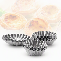 Moules à mini-gâteaux HDY Modèle 003 pour tartelettes aux œufs, résistants à la chaleur, pour la cuisson au four, vente en gros