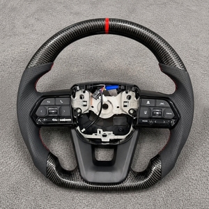 Volant en fibre de carbone pour <span class=keywords><strong>Toyota</strong></span> Hilux Corolla <span class=keywords><strong>GR</strong></span> <span class=keywords><strong>86</strong></span> Camry Land Cruiser Fortuner LC300 LC200 Prado 120 150 LC79 LC70 LC76 - Product Image 3