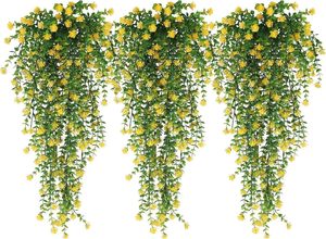 Simulation de fleur en plastique tenture murale pour fleur d'eucalyptus décoration de jardinage de mariage de Pâques - Product Image 4