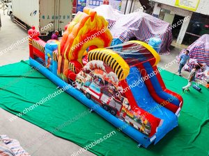 Parcours d'obstacles gonflable pour enfants, parcours d'obstacles gonflable <span class=keywords><strong>de</strong></span> couleur <span class=keywords><strong>pastel</strong></span> - Product Image 3