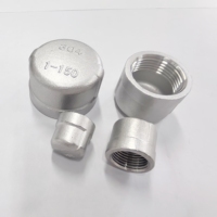 WAKAMATSU Raccords de tuyauterie en acier inoxydable filetés à capuchon rond Joints filetés à filetage femelle NPT BSP BSPT 150 psi Plug Pipeline