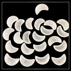 Bol en Sélénite Sculpté à la Main en Forme de Lune, Pierre Naturelle de Qualité Supérieure, Idéal pour la Décoration Intérieure et les Cadeaux, Vente en Gros - Product Image 1