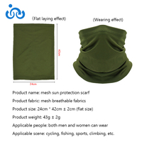 Cache-cou respirant en maille, vente en gros directe d'usine, pas cher, pour les sports de plein air, couvre-cou chaud, coupe-vent, masque facial pour le cyclisme