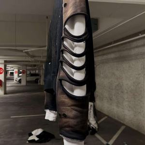 Sudadera con Capucha de Punto Cómodo de 430 g/m², de Buena Calidad, para Hombre, Corta, con Logotipo Personalizado, Doble Capa, Felpa Cepillada, Estampado Agrietado - Product Image 4